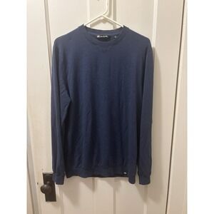 Travis Mathew Crew Neck Sweater Sweatshirt Modal Blend Golf Sz Medium Logo